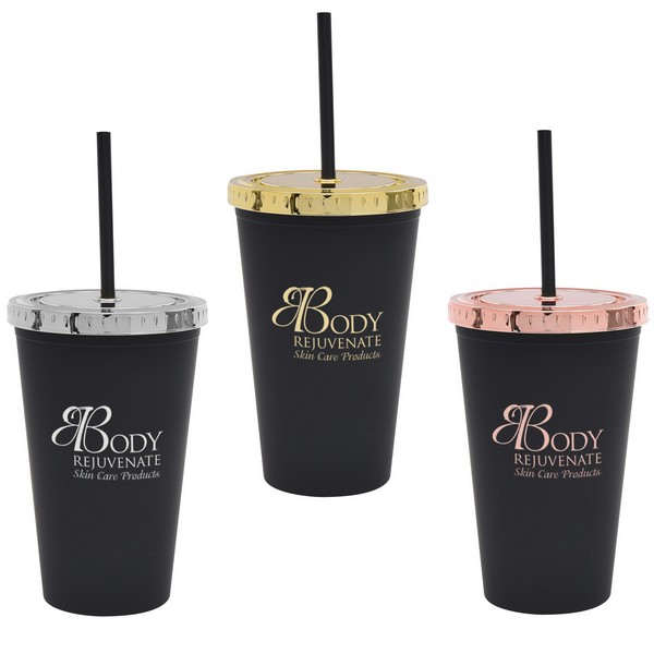 DH5346 16 Oz. Moonlit Cove Tumbler with Straw A...
